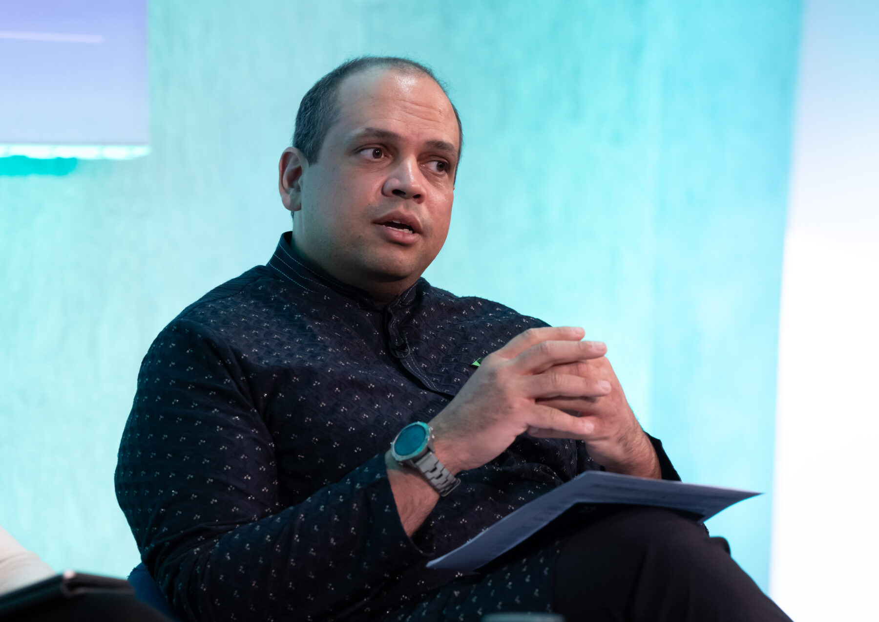 Matthew Agarwala speaking