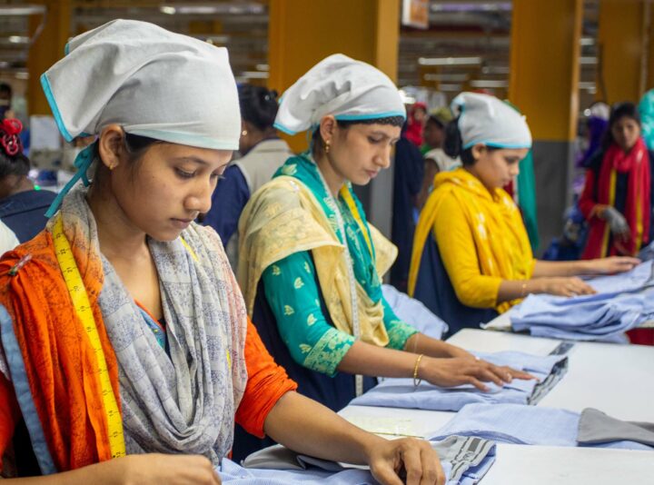 Workers in a garment factory